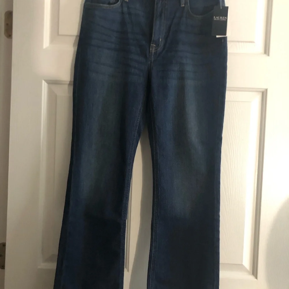 Lauren Ralph Lauren NWT High-Rise  Straight-Leg Women’s Jeans in Marina WashBlue